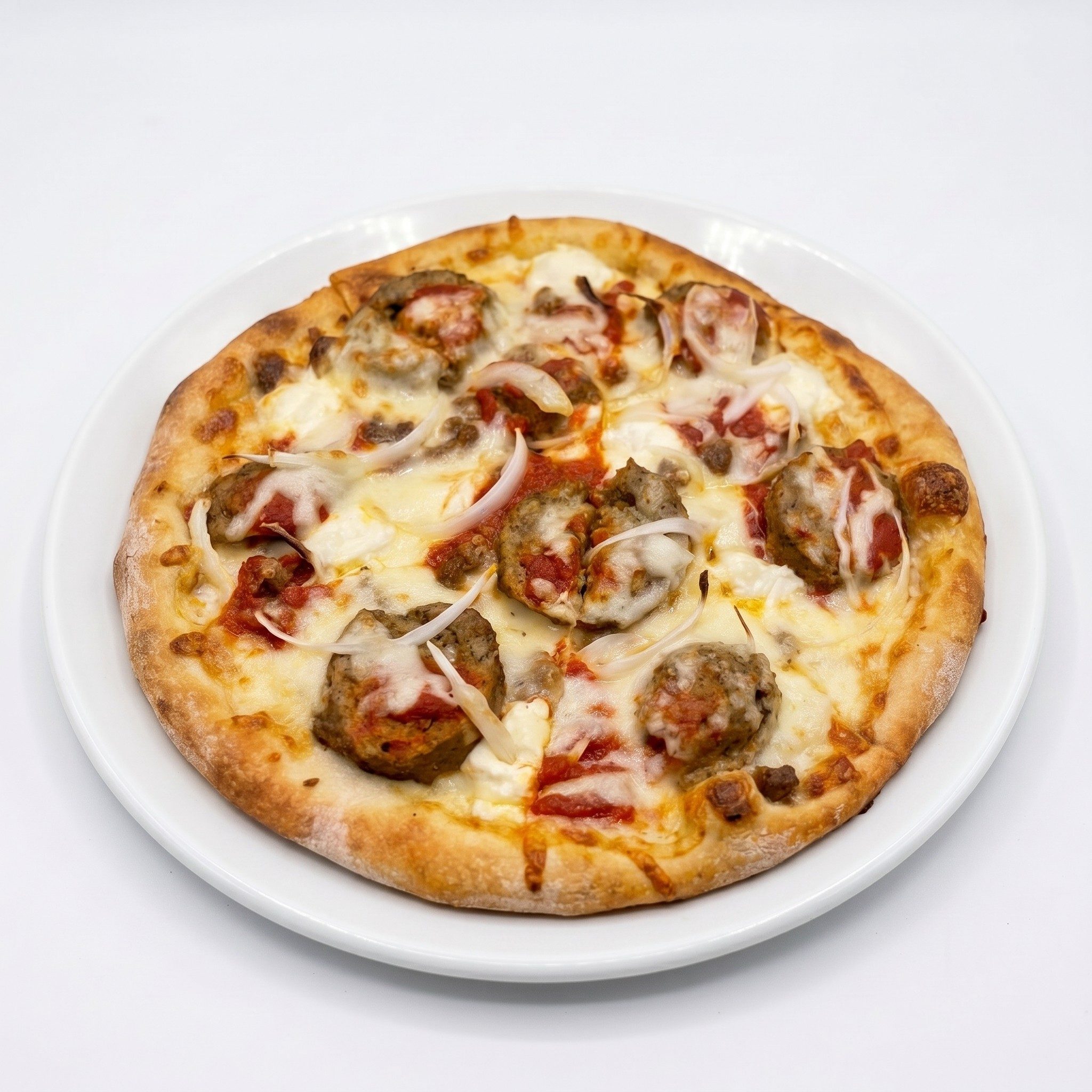 Meatball Pizza.